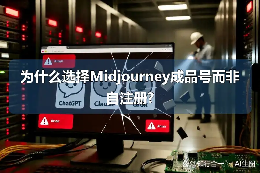 为什么选择Midjourney成品号而非自注册?